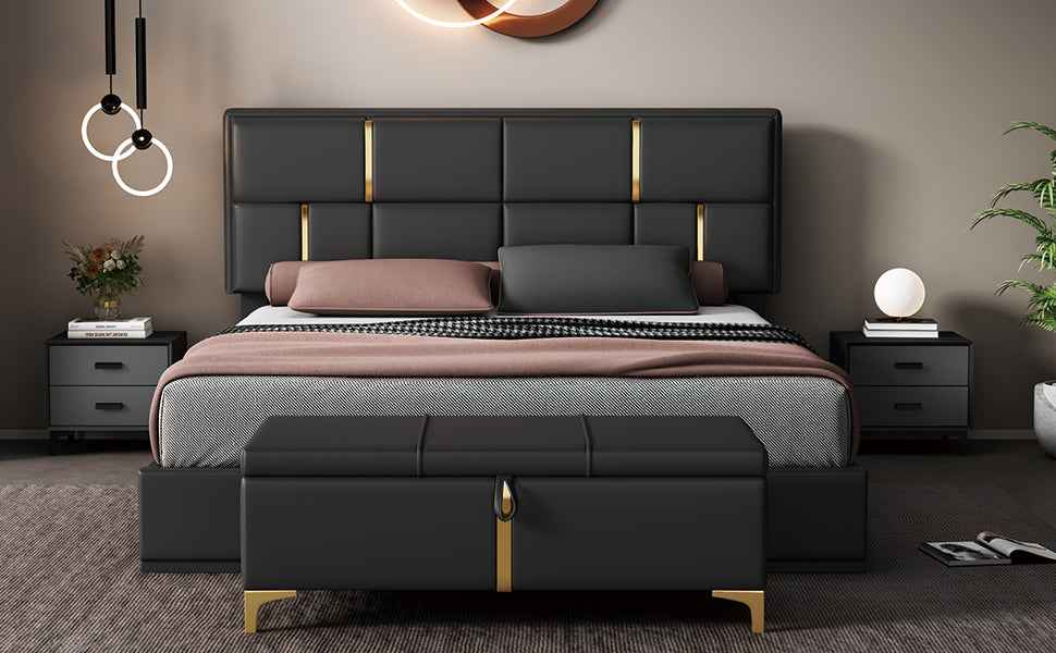 Elegant Storage Bed with Ottoman
Luxury Upholstered Queen Bed with Hidden Storage
Premium Queen Bed with Hydraulic Storage Base
Sophisticated Queen Bedroom Set with Storage Ottoman