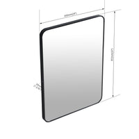 24x32 Inch Decorative Wall Mirror with Black Aluminum Frame USA