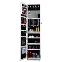 Full Length Mirror 360° Swivel Jewelry Cabinet