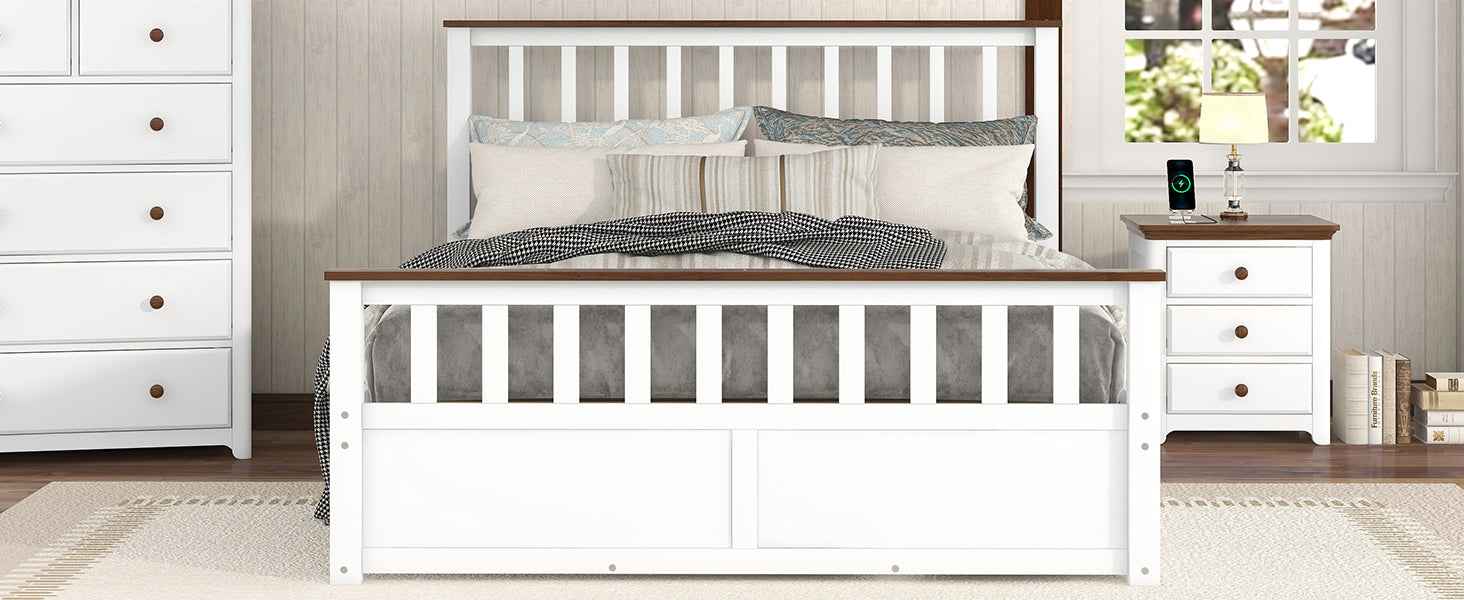 Classic Wood Twin Size Daybed with Trundle, White