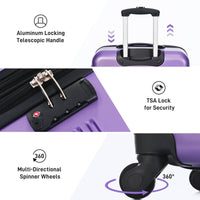 3 Piece Luggage Set Hardside Spinner Suitcase with TSA Lock 20 24 28 Available USA