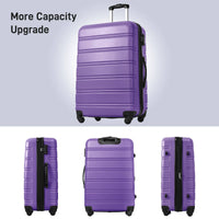 3 Piece Luggage Set Hardside Spinner Suitcase with TSA Lock 20 24 28 Available USA