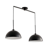 41-Inch Industrial Modern Black Double Pendant Light - Adjustable Ceiling Hanging Lamp USA