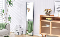 4th Generation Black Solid Wood Frame Full Length Decorative Mirror - 58 x 15 USA