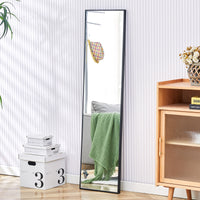 4th Generation Black Solid Wood Frame Full Length Decorative Mirror - 58 x 15 USA