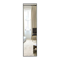 4th Generation Black Solid Wood Frame Full Length Decorative Mirror - 58 x 15 USA