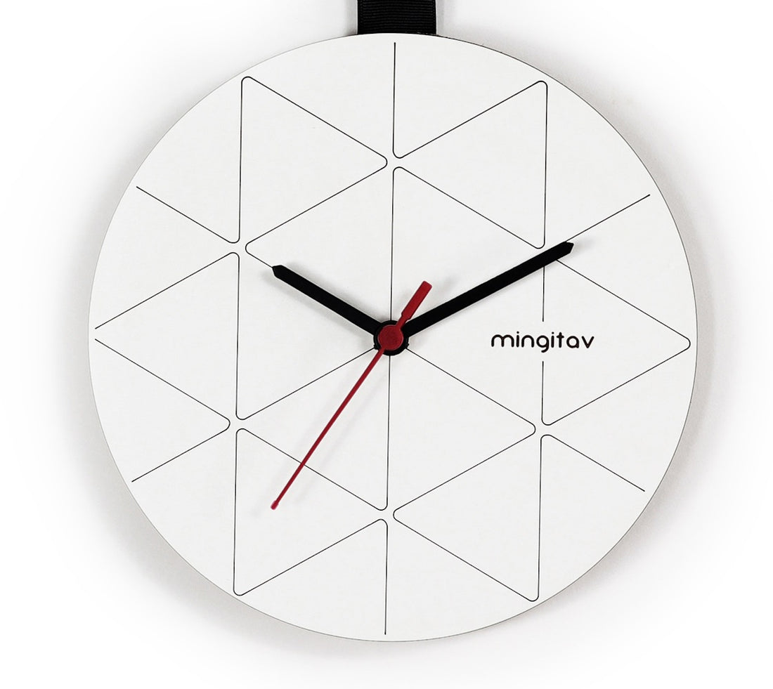 Minuet Black Contemporary Wall Clock - Stylish & Affordable Timepiece