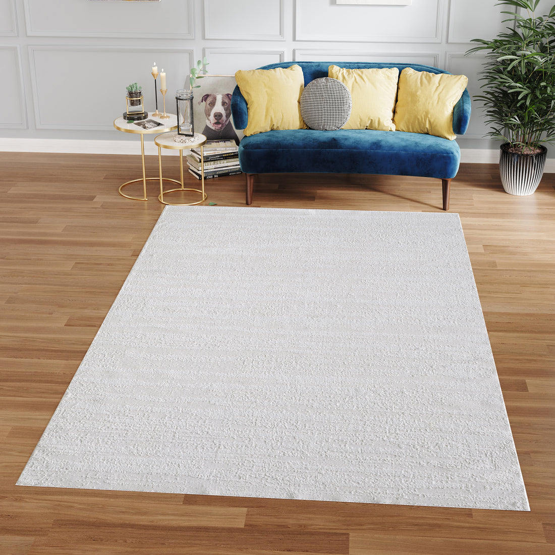 Elegant Milano Collection Pale Celadon Rug – Woven Polyester, Perfect for Any Space!