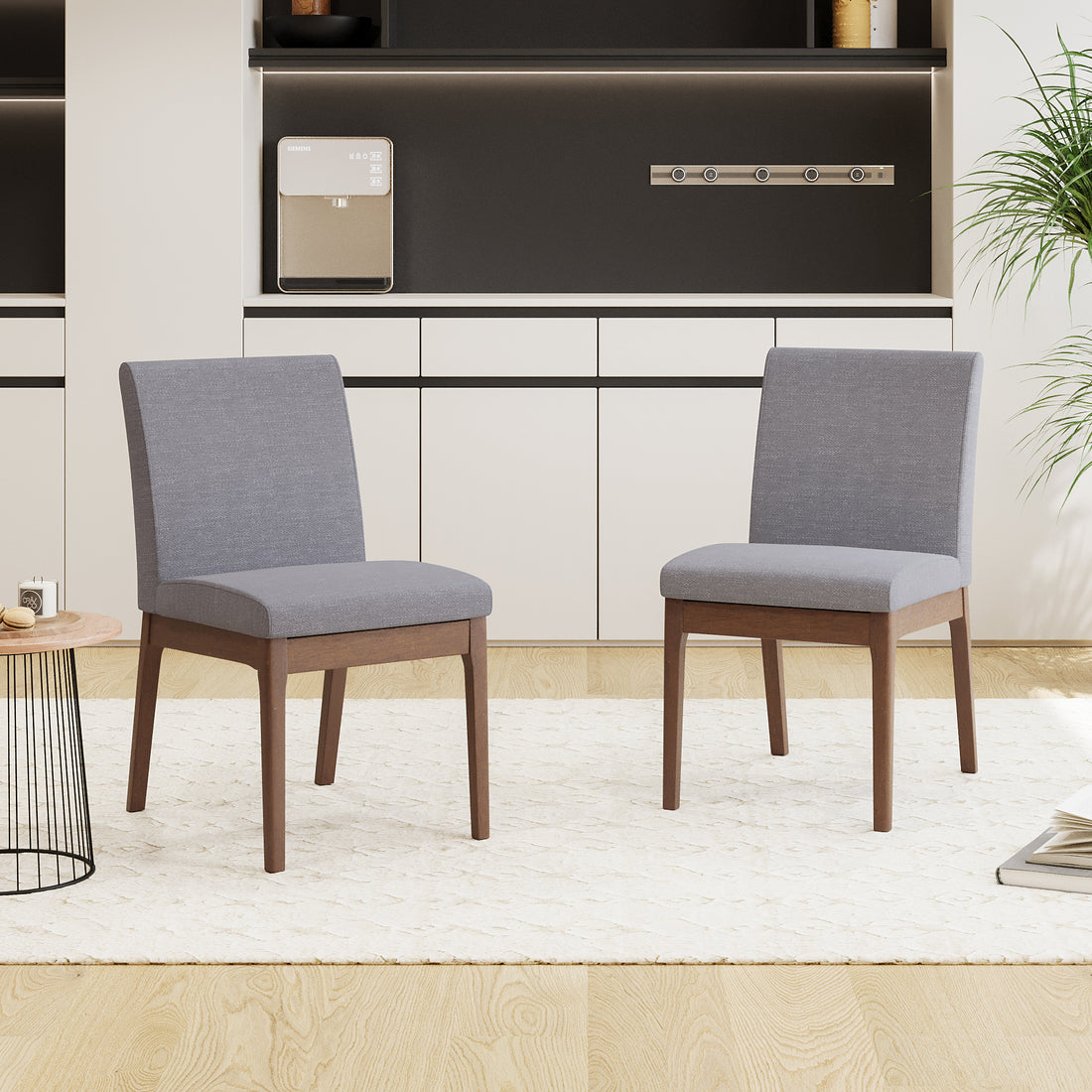 Stylish Modern Dining Chairs (Set of 2)