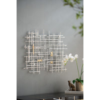 Stunning Dimensional Metal Cross Wall Decor - Handsome Accent for Modern Farmhouse, Contemporary or Transitional Living Room, Bedroom or Entryway