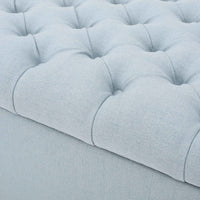 Elegant Tufted Velvet Chaise Lounge in Gray