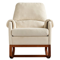 Cozy Rocking Comfort: Plush Velvet Rocking Chair