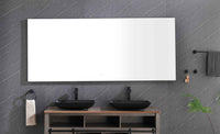 84x36 Inch LED Backlit Vanity Mirror - Wall Mount Anti-Fog Decorative Mirror with Memory Function USA