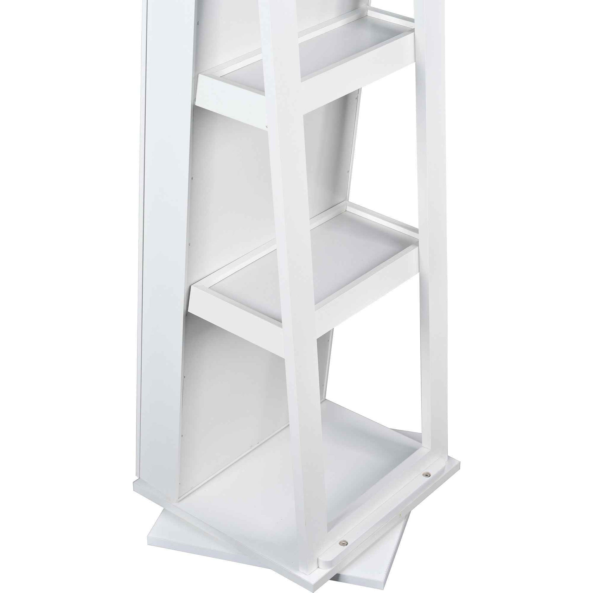 Full Length Mirror 360° Swivel Jewelry Cabinet