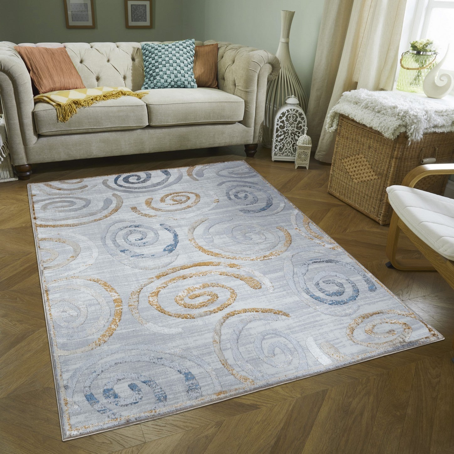 Affordable Floral Patterned Area Rug for Home Decor USA