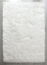 Affordable Fluffy Furnistra Faux Fur Area Rug USA