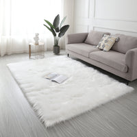 Affordable Fluffy Furnistra Faux Fur Area Rug USA