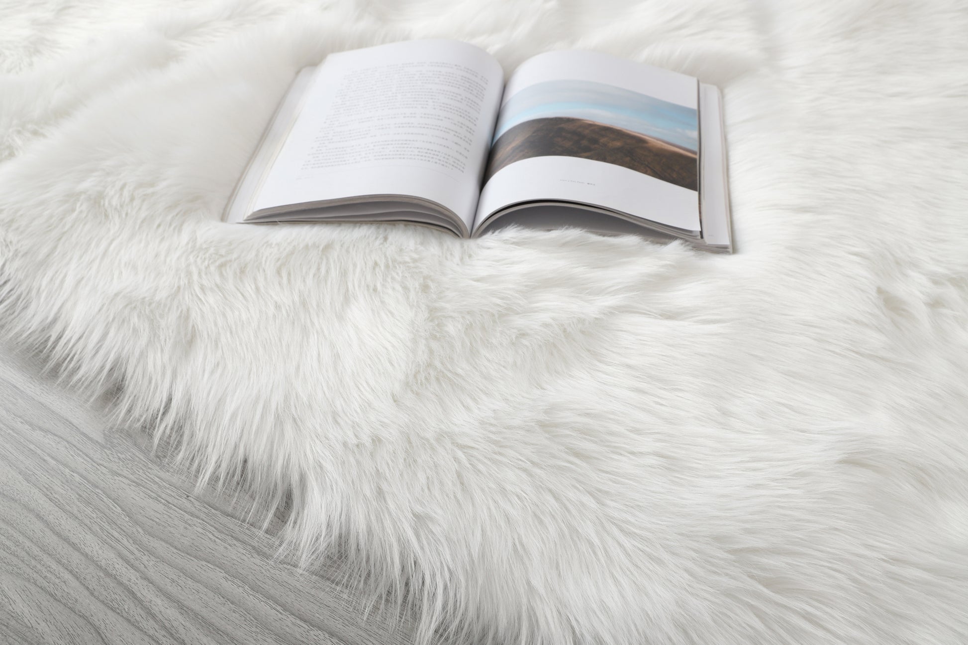 Affordable Fluffy Furnistra Faux Fur Area Rug USA