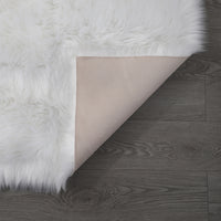 Affordable Fluffy Furnistra Faux Fur Area Rug USA