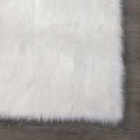 Affordable Fluffy Furnistra Faux Fur Area Rug USA