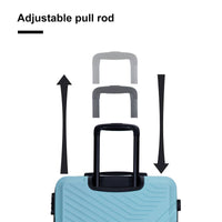 Affordable Lightweight Luggage Set - 3 Piece ABS Spinner Suitcases USA