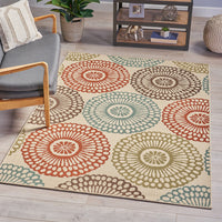 Affordable Modern Circular Area Rug with Neutral Tones USA