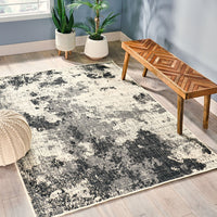 Affordable Modern Marble-Look Patio Area Rug USA