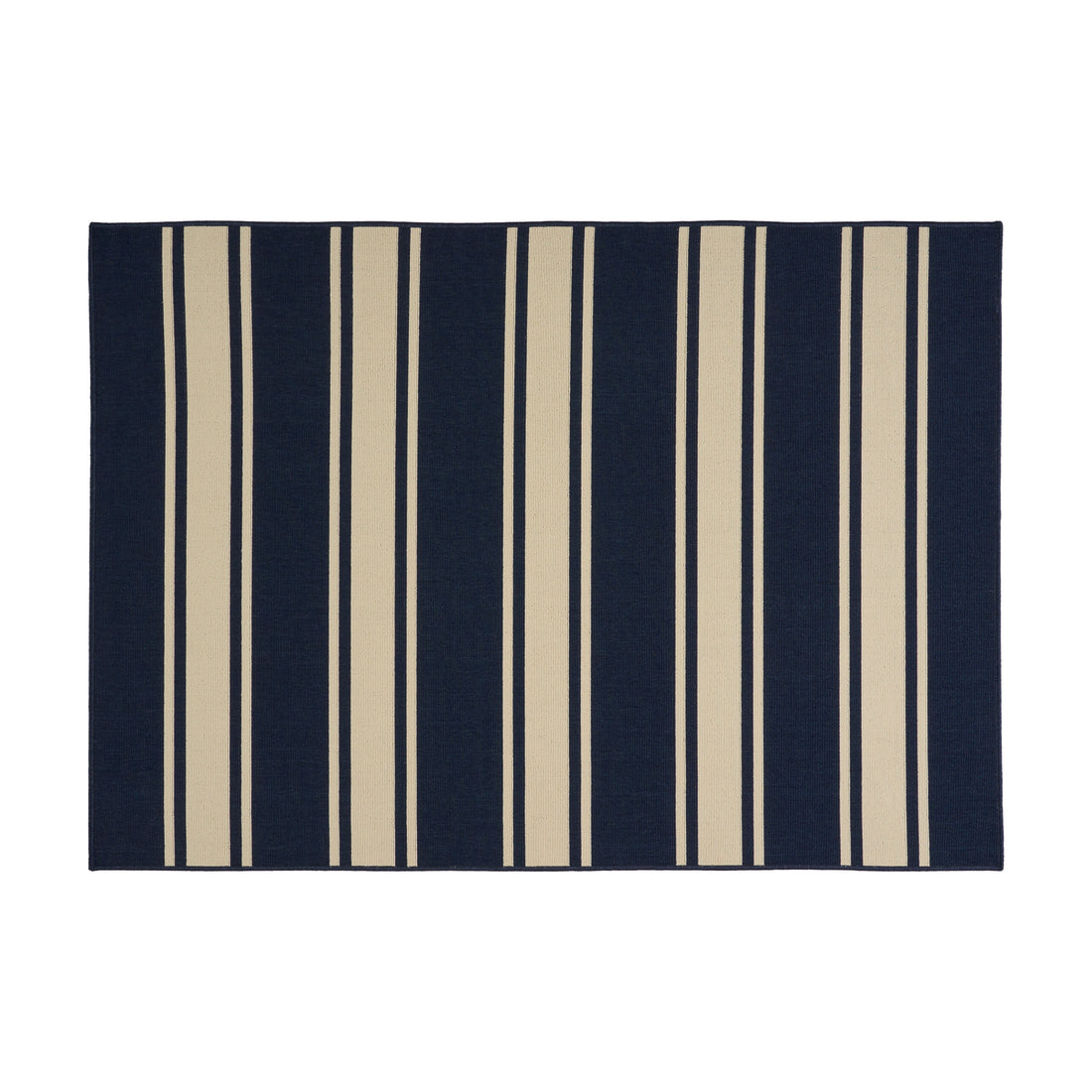 Affordable Striped Outdoor Polypropylene Rug - 53 x 7 USA