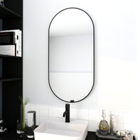 Black Aluminum Frame Decorative Bathroom Mirror 18 x 35 Inch USA