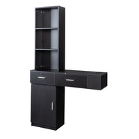 Black Modern Simple Home Office Desk with Multi-Layer Storage USA