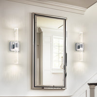 Classic 17 Contemporary Crystal Wall Light with Chrome Finish USA