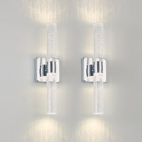 Classic 17 Contemporary Crystal Wall Light with Chrome Finish USA