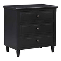 Classic 4-Drawer Wooden Dresser for Bedroom Storage