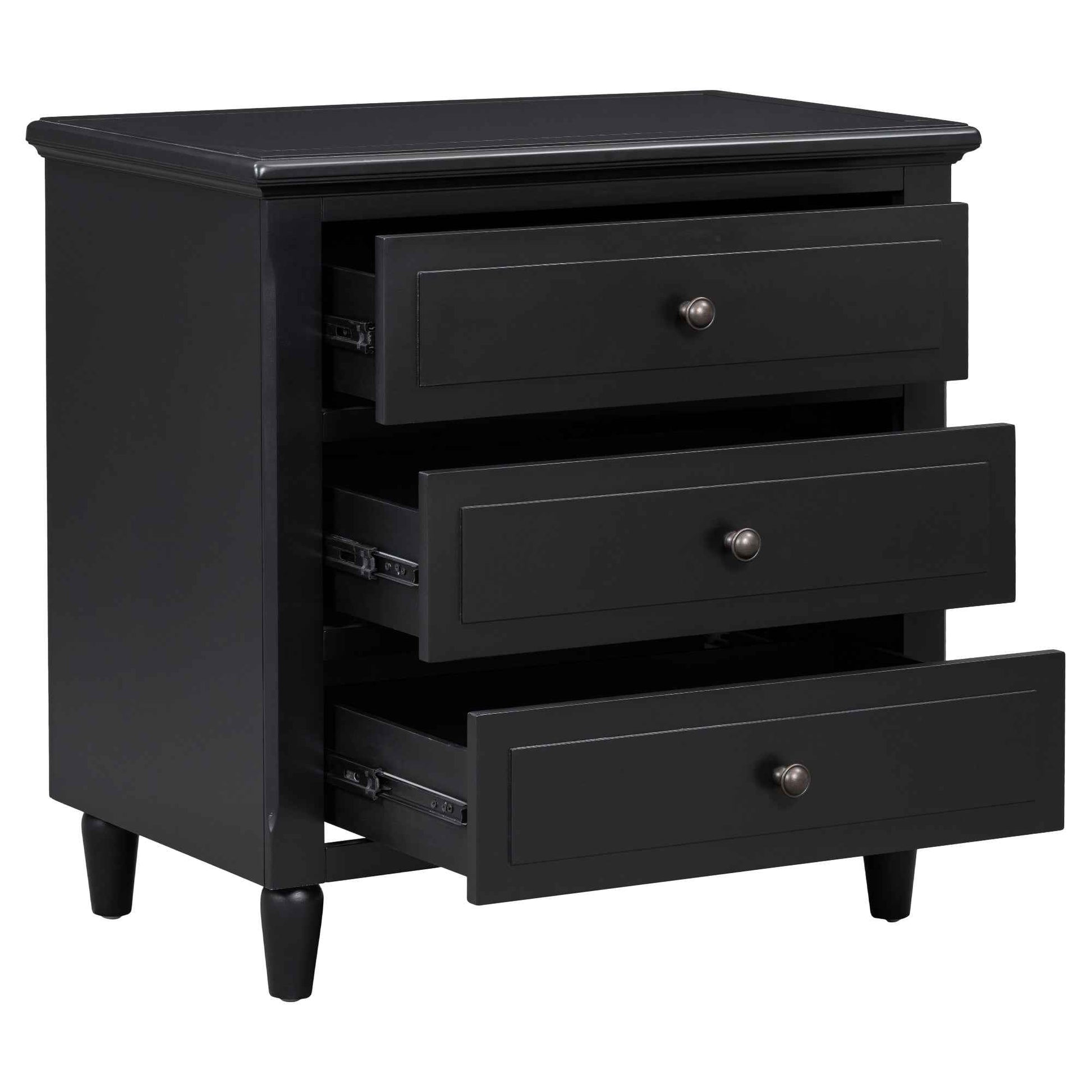 Classic 4-Drawer Wooden Dresser for Bedroom Storage