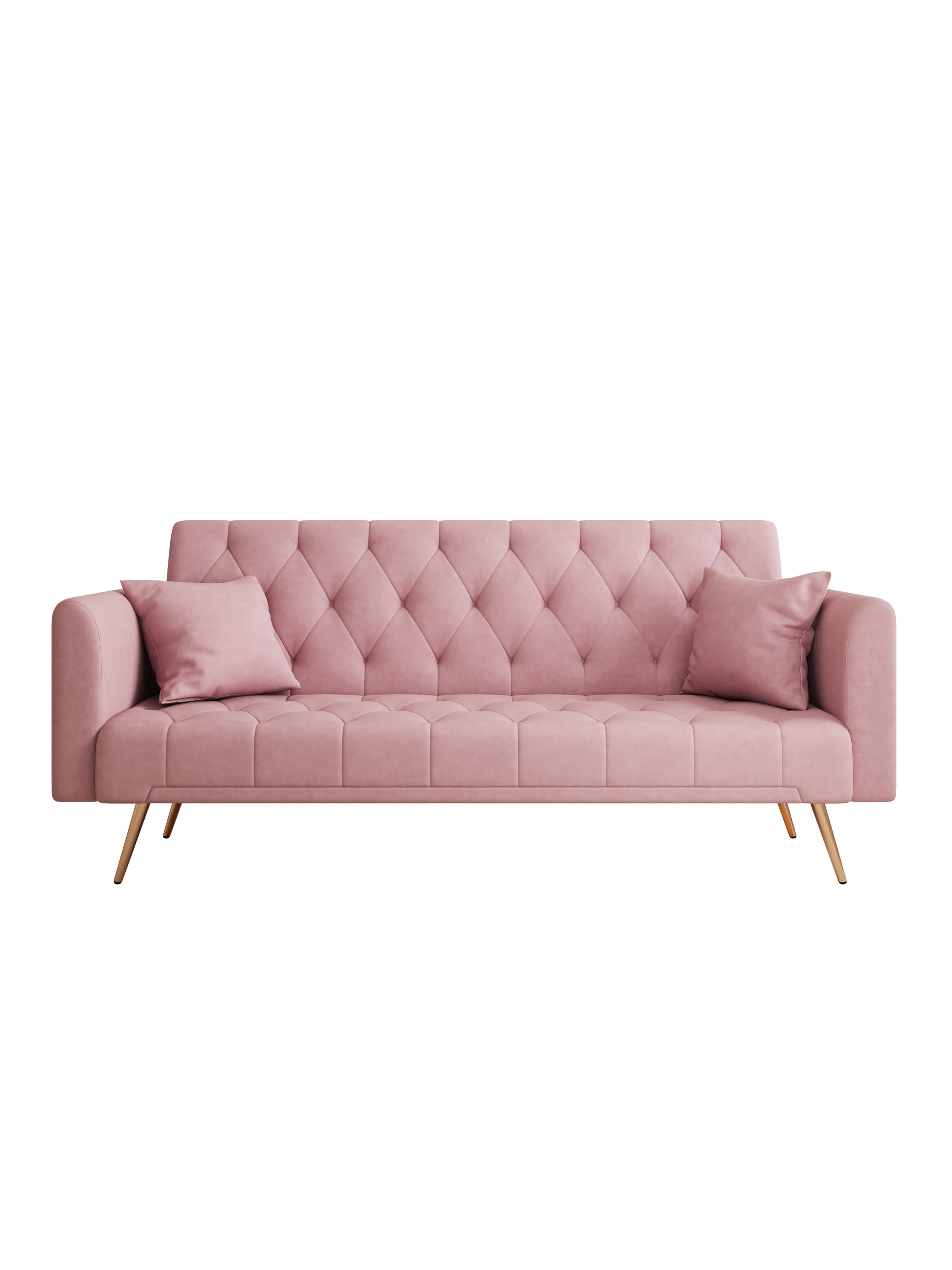 Classic Velvet Tufted Convertible Loveseat Sofa Bed USA