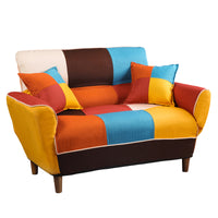 Comfortable Multi-Color Sofa Bed with Solid Wood Legs USA