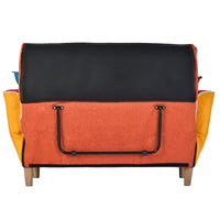 Comfortable Multi-Color Sofa Bed with Solid Wood Legs USA