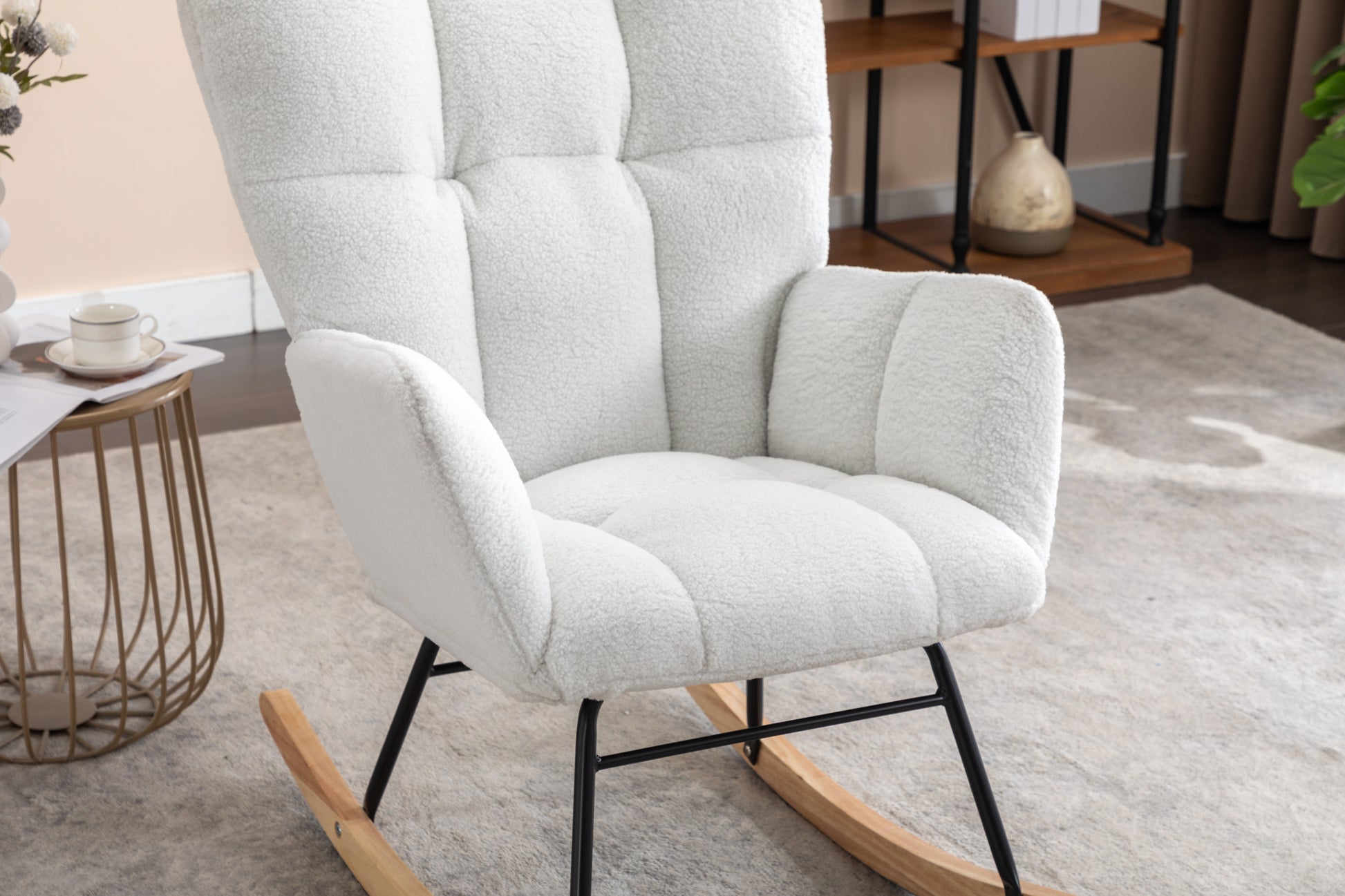 Comfortable Padded Nursery Rocking Chair USA