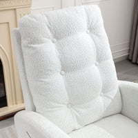 Comfortable Plush Glider Rocking Chair with Footrest USA