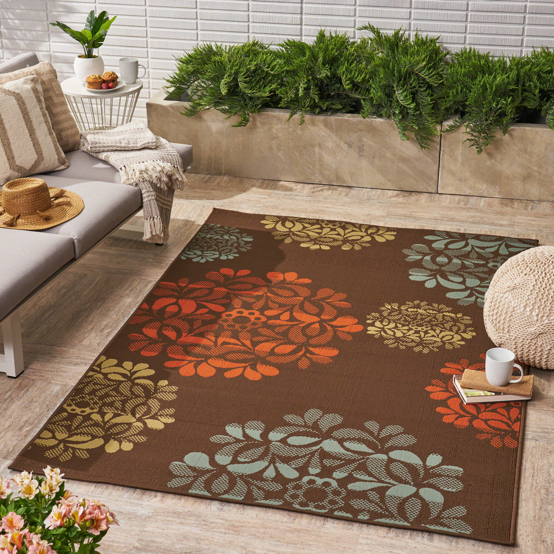 Cozy Boho Outdoor Rug USA