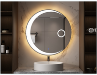 Dimmable 24 Switch-Held Memory LED Bathroom Mirror with Anti-Fog Feature USA