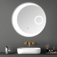 Dimmable 24 Switch-Held Memory LED Bathroom Mirror with Anti-Fog Feature USA