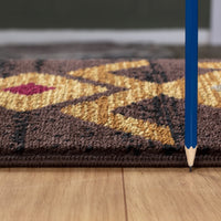 Durable Coir Fiber Entrance Mat Vibrant Boho-Inspired Pattern USA