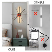 Elegant 28-Inch Modern LED Wall Sconce Duo USA