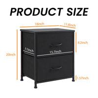 Elegant 3-Drawer Dresser with Metal Frame and Wood Top in Black USA