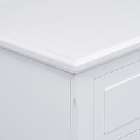 Elegant 5-Drawer Furnistra Bedroom Chest in Crisp White USA