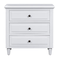 Elegant 5-Drawer Furnistra Bedroom Chest in Crisp White USA