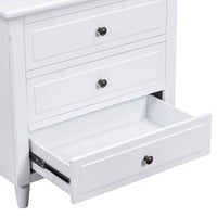 Elegant 5-Drawer Furnistra Bedroom Chest in Crisp White