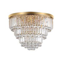 Elegant 6-Light Crystal Chandelier with Gold Finish USA