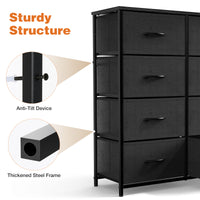 Elegant 7-Drawer Dresser in Black USA